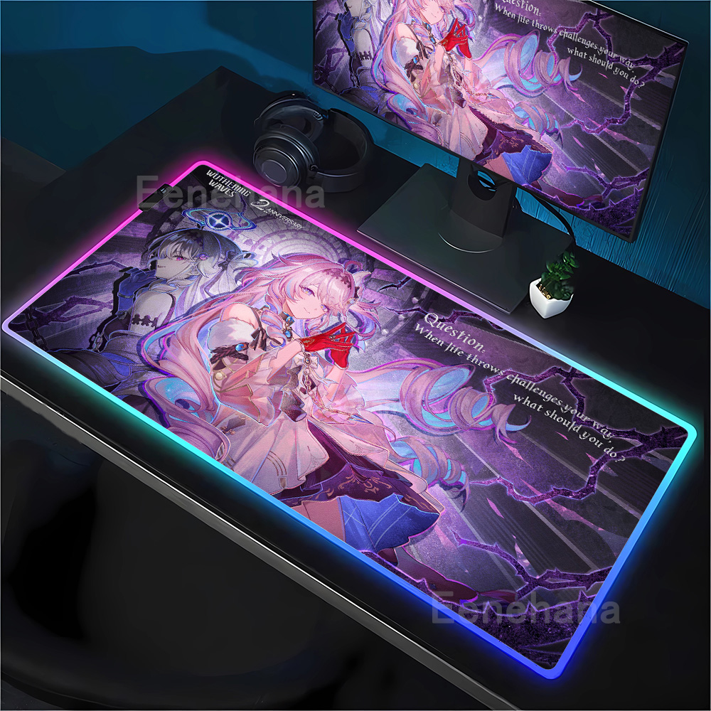 Gaming Keyboard Typewriter - Podkładka pod mysz RGB Gaming Wuthering