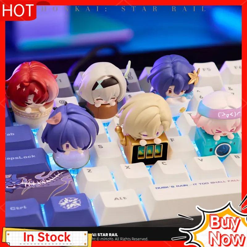 Gaming Keyboard He - Mihoyo Honkai Star Rail Figurka Anime