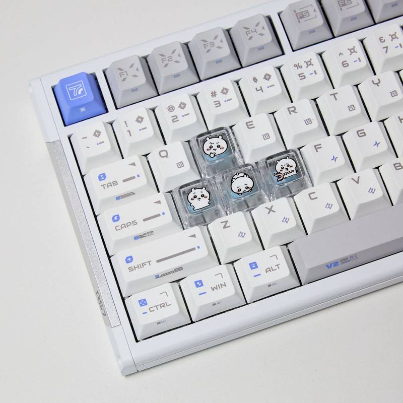 Gaming Keyboard He - Chiikawa 4 szt. Ręcznie Robione Przezroczyste