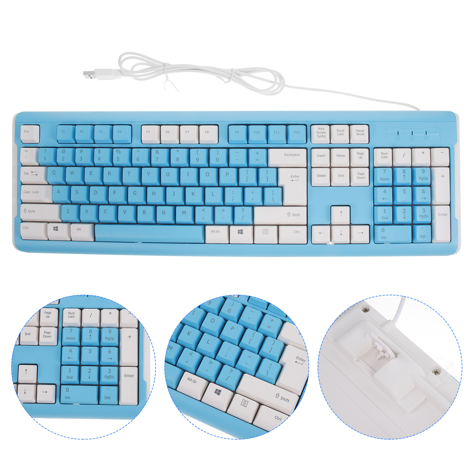 Gaming Keyboard No Number Pad - Przewodowa klawiatura gamingowa USB, ABS, wysoka