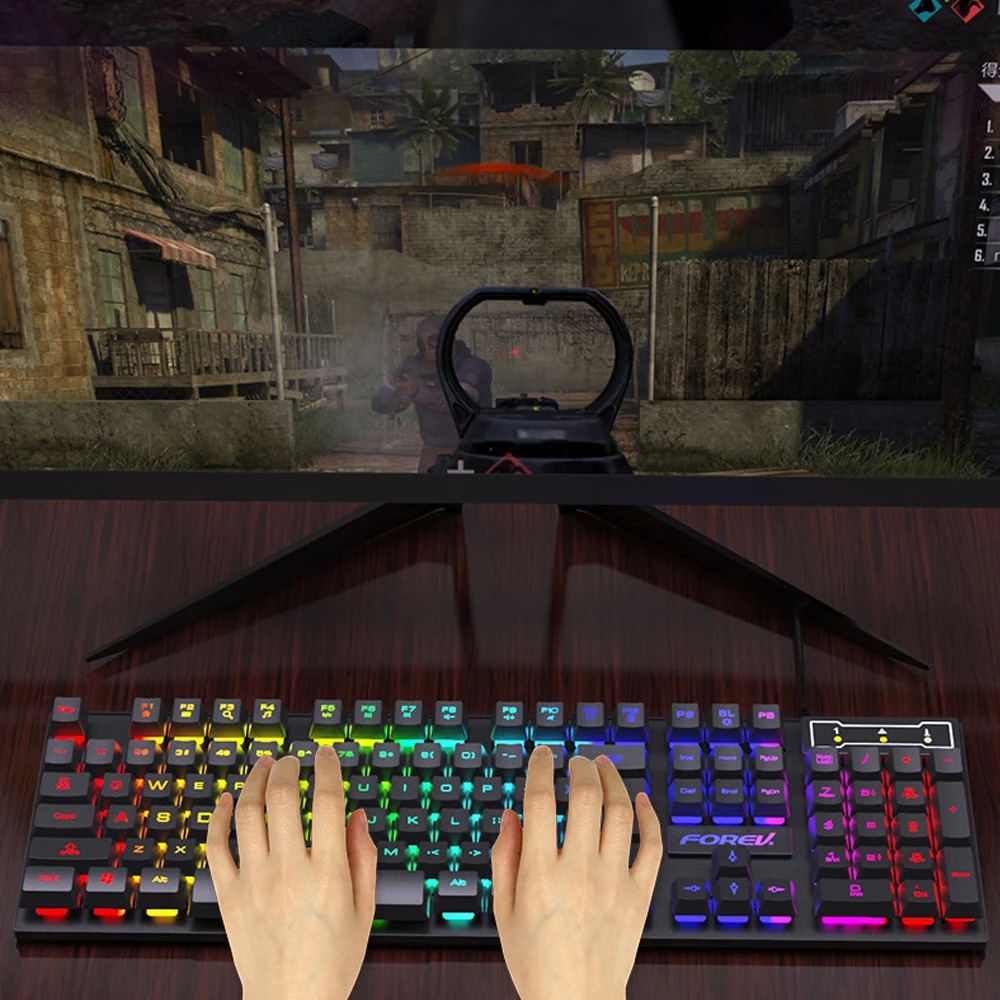 Klawiatura przewodowa 104 klaw – Gaming Keyboard Budget recenzja i cena