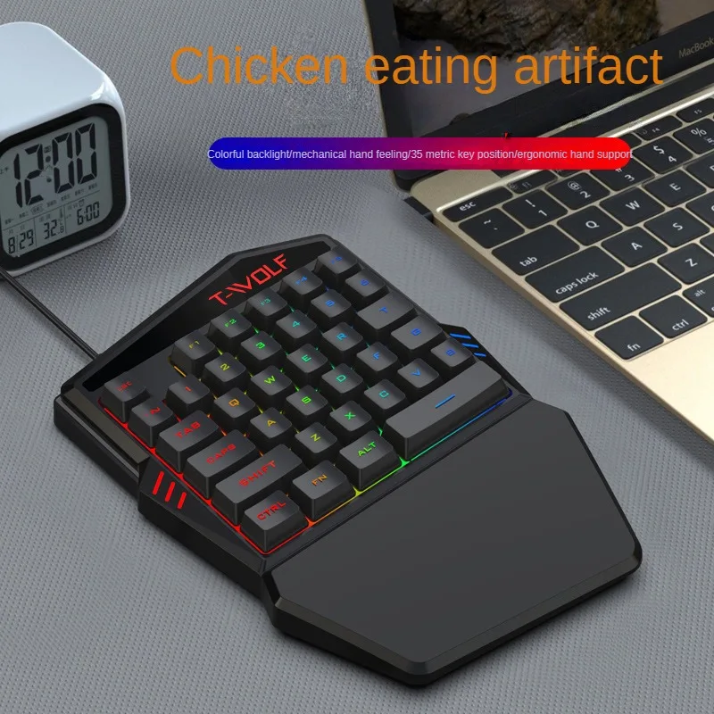 T-WOLF TF900 jednoręczny zesta – Gaming Keyboard Mobile recenzja i cena