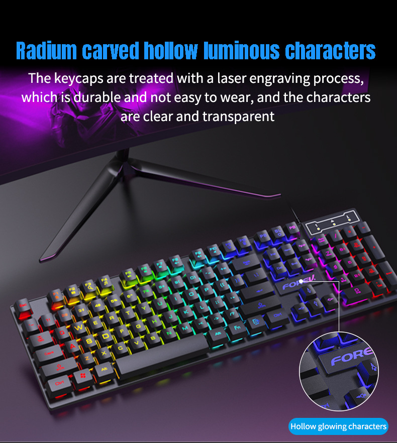 104-klawiszowa podświetlana kl – Gaming Keyboard Budget recenzja i cena